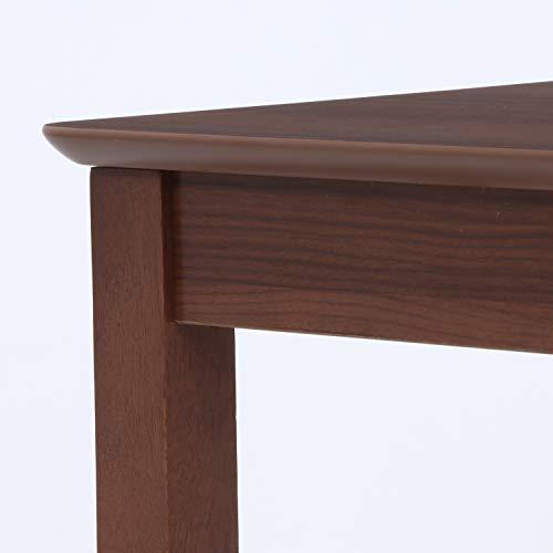 不二貿易 ダイニングテーブル 2人用 幅75×奥行75×高さ71cm ブラウン 食卓 テーブル 木目調 脚部のみ天然木 組み立て モルト 9881 |  | 02