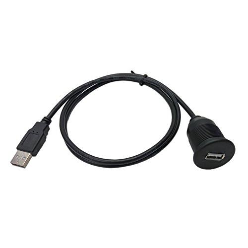 CERRXIAN 1M USB拡張パネルフラッシュマウントケーブル（車、トラック、ボート、オートバイ用） |  | 01