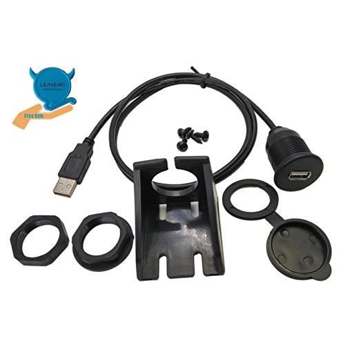 CERRXIAN 1M USB拡張パネルフラッシュマウントケーブル（車、トラック、ボート、オートバイ用） |  | 02