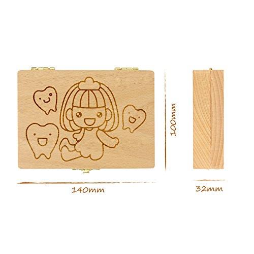 HIKOTO 乳歯 ケース 乳歯ケース 乳歯入れケース 高級?材天然木使用 へその緒 ケース （歯の屋）（?女の子） |  | 04