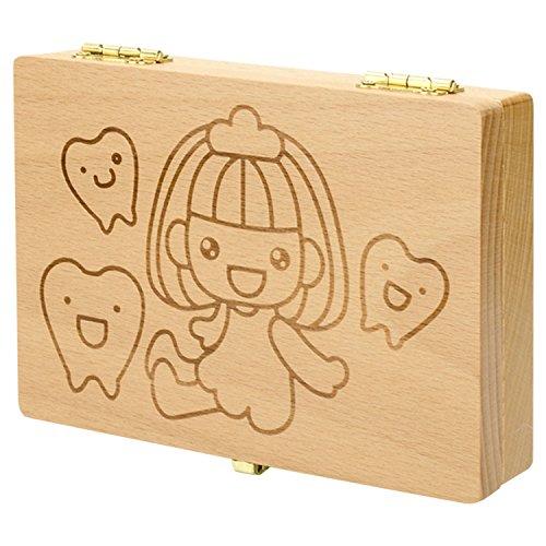 HIKOTO 乳歯 ケース 乳歯ケース 乳歯入れケース 高級?材天然木使用 へその緒 ケース （歯の屋）（?女の子） |  | 07