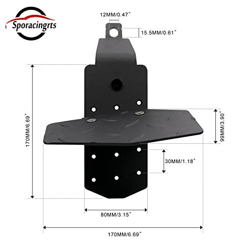 Sporacingrts ハイエース200系1-6型に対応する折りたたみ式フットレスト & マットブラックの運転席用足置き台 |  | 01