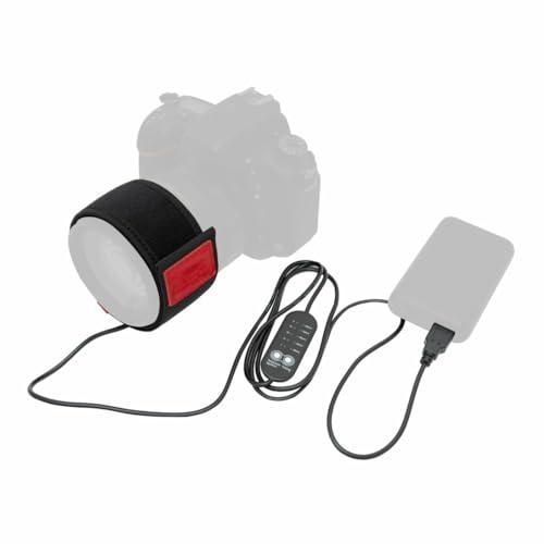 KING KLH-1 レンズ ヒーター 結露 帽子 5段階調節 レンズ霜よけ usb電源接続 巻きつけ型 827388 | 