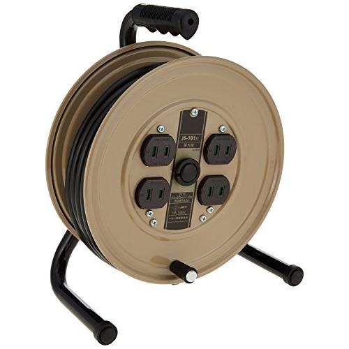 ハタヤ HATAYA コードリール 小型 屋内用 100V型 コード10m 太さVCTF2.0? 標準型 コンセント4個 コンセント防塵シャッタ |  | 01