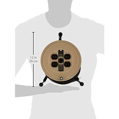 ハタヤ HATAYA コードリール 小型 屋内用 100V型 コード10m 太さVCTF2.0? 標準型 コンセント4個 コンセント防塵シャッタ |  | 05