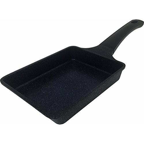 タフコTafuco 卵焼き器 フライパン 幅15×奥行36×高さ4.5cm IH対応 ダイヤモンドマーブルコーティング ブラック F-7125 |  | 01