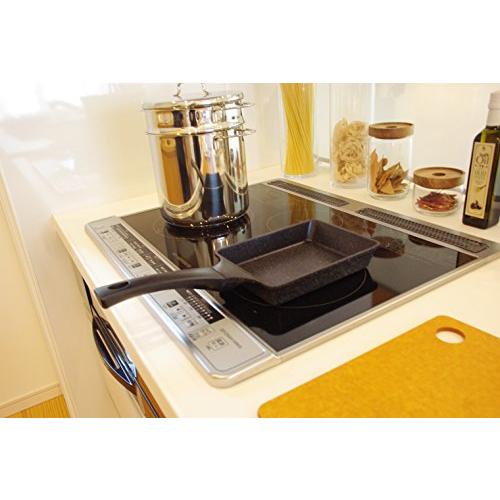 タフコTafuco 卵焼き器 フライパン 幅15×奥行36×高さ4.5cm IH対応 ダイヤモンドマーブルコーティング ブラック F-7125 |  | 04