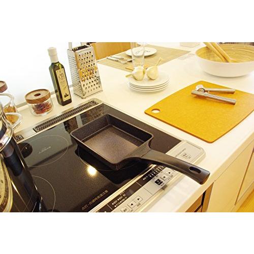 タフコTafuco 卵焼き器 フライパン 幅15×奥行36×高さ4.5cm IH対応 ダイヤモンドマーブルコーティング ブラック F-7125 |  | 06