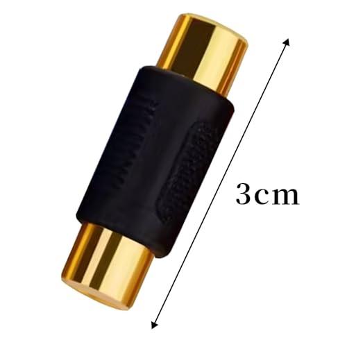 RCA 延長アダプタ 中継プラグ メスメス 中継 コネクタ プラグ 延長コネクタ カーステレオなど用 バックカメラ スピーカー 10個セット |  | 01