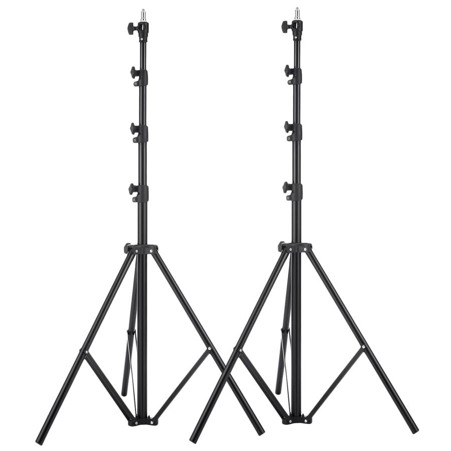 Selens ライトスタンド 280cm エアクッションシステム 1/4-3/8ネジ変換 ヘビーデューティライトスタンド 高さ調節可能 撮影スタ | 