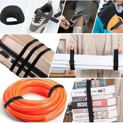 LWMINGALG マジック結束バンド 長さ6ｍ*幅2.5cm 30個バックル付き 面ファスナー固定ベルト 耐熱 自由にカット 繰り返し 荷物梱 |  | 06