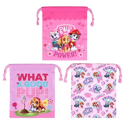 高波クリエイトKoohaCreate 巾着  キャラクター / 小物入れ  3枚セット パウ・パトロール Sサイズ ピンク 112191 |  | 01