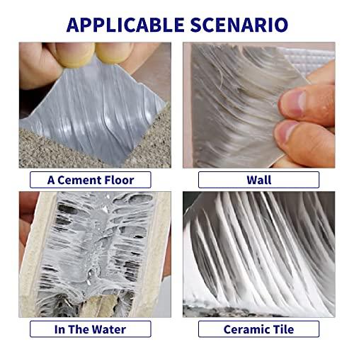 ADHES ブチルテープ 防水シーラントテープ 雨漏り補修テープ 防水アルミテープ 屋根補修、配管の水漏れに使え 50mm x 5m |  | 04