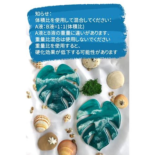エポキシ樹脂 - 二液性レジン液 大容量530g/16oz ハードタイプ エポキシレジン セット DIY 手芸用品 レジンアート、レジンアクセサ |  | 01
