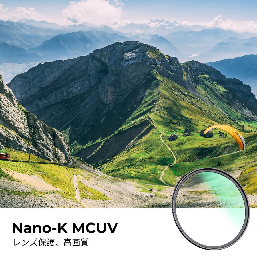 K&F Concept 39mm MCUVフィルター レンズ保護フィルター 高透過率 18層コーティング 紫外線カット 光学ガラス 薄枠 レンズ |  | 01