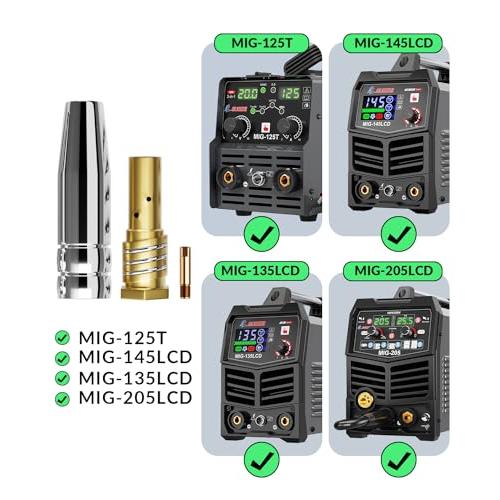 GZ GUOZHI 溶接専用チップセット ノズル 半自動溶接機用 MIG