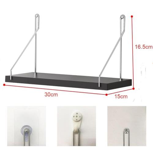 JUTOSU ウォールシェルフ オープンシェルフ 壁がけ棚 飾り棚 吊り棚 壁につける棚 壁面収納 壁を傷つけない 玄関 収納 ナチュラル ホワ |  | 01