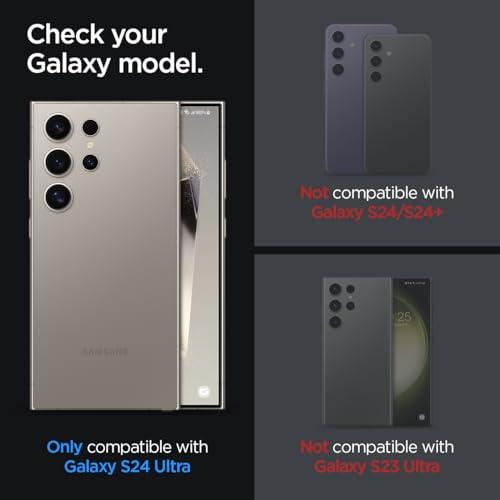 Spigen Galaxy S24 Ultra カメラ保護フィルム ブラック 2セット 貼り