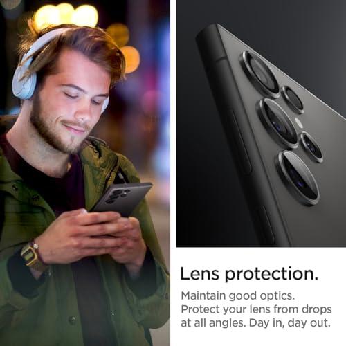 Spigen Galaxy S24 Ultra カメラ保護フィルム ブラック 2セット 貼り付けキット付き 高透過率 硬度9H 耐衝撃 ギャラク |  | 02