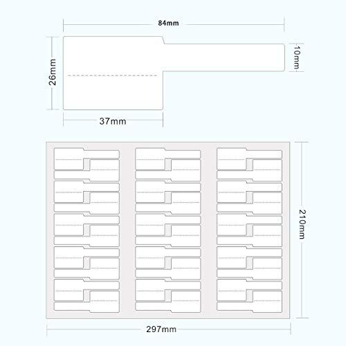 ケーブルラベル ケーブルタグ 白 ホワイト 配線識別 lan 手書き可能 300枚 白（300枚-新たな包装） |  | 01