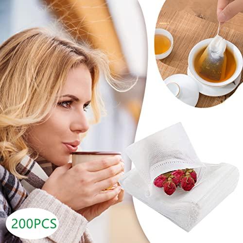 YFFSFDC使い捨て 袋 200枚入りティーバッグ 巾着袋 不織布ティーパック 紅茶 緑茶 麦茶 コーヒー のフィルター ルースリーフティー＆ |  | 06