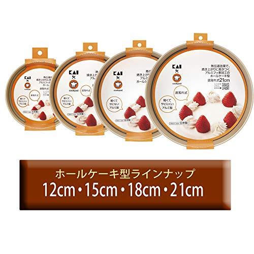 貝印 KAI ケーキ型 COOKPAD ホールケーキ 底取式 アルミフッ素 15cm 日本製 DL8055 |  | 06