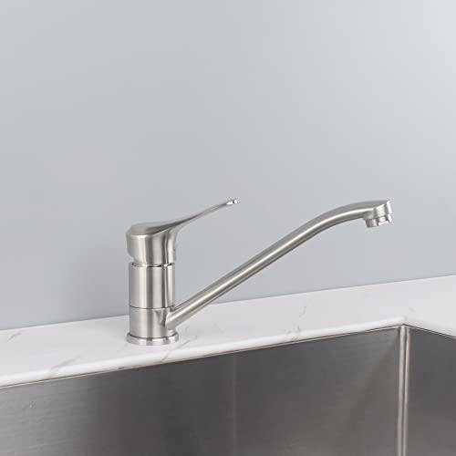 UMANYI シングルレバー混合栓 ワンホール混合栓 キッチン 蛇口 水道 キッチン用混合水栓 ステンレス鋼製 浄鉛 吐水口回転可能 SSKF0 |  | 04