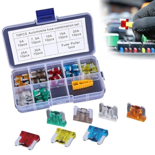 UrbanPulse 低背ヒューズ 車ブレードヒューズ 5A 7.5A 10A 15A 20A 25A 30A 低背 ヒューズセット 小型平型ヒ | 