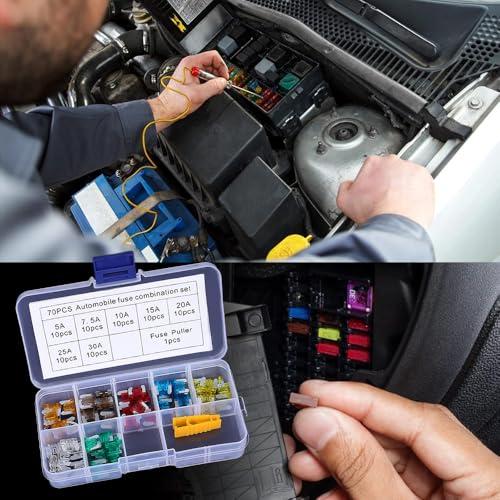 UrbanPulse 低背ヒューズ 車ブレードヒューズ 5A 7.5A 10A 15A 20A 25A 30A 低背 ヒューズセット 小型平型ヒ |  | 06