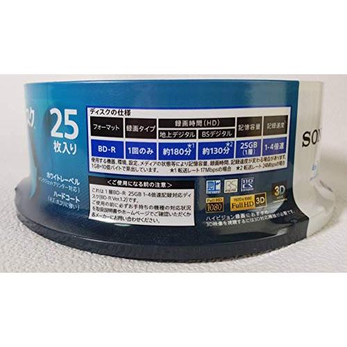 ソニー ブルーレイディスク R4倍速1層 Vシリーズ 25BNR1VLPS4 25枚入 ×3点セット4548736037250 |  | 02