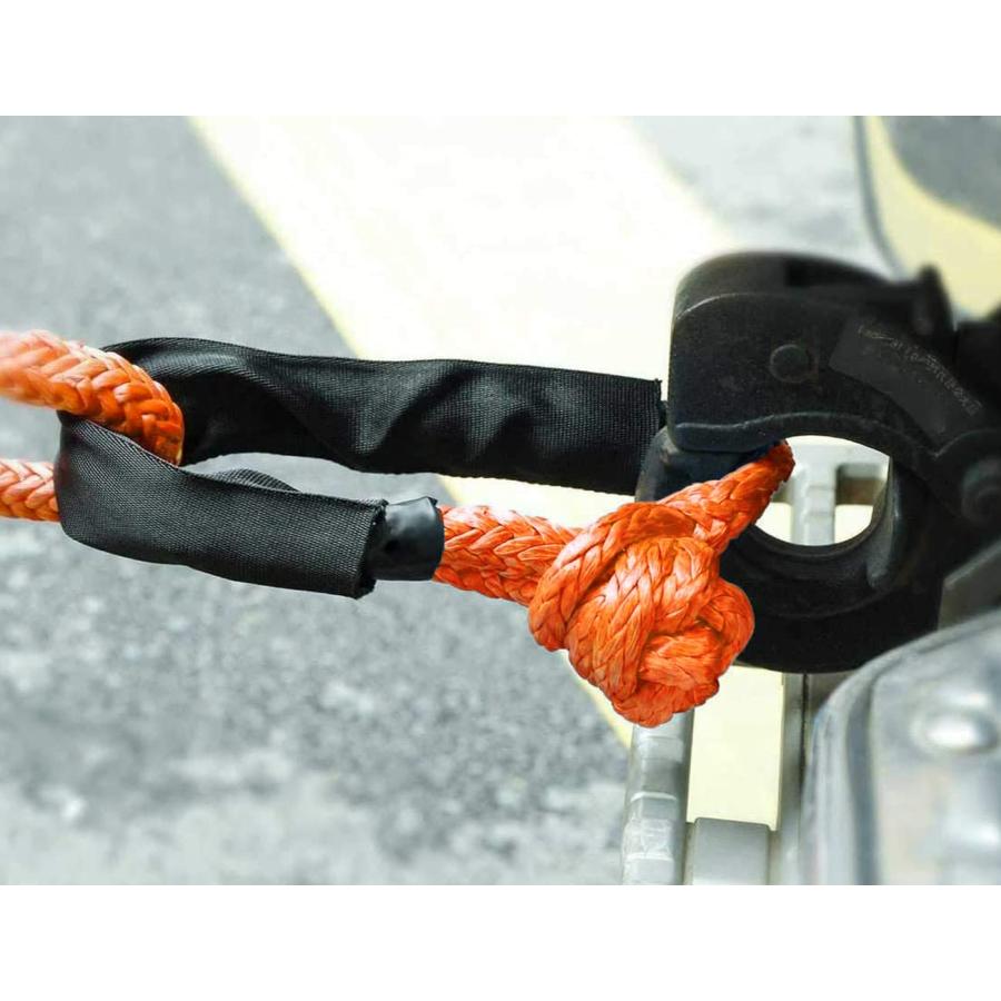 ソフトシャックル合成ロープ 2点セット 12mm*60cm 17236KG 破断強度 合成繊維 高強度 汎用牽引 収納袋付き オフロード 海洋 |  | 03