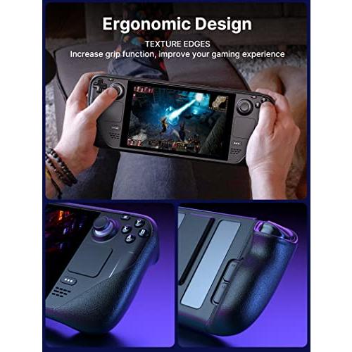 【互換品】 JSAUX キックスタンドケース Steam Deck/OLEDに対応 PC0105 アップグレード 角度調節スタンド スチームデッキ対応 |  | 01