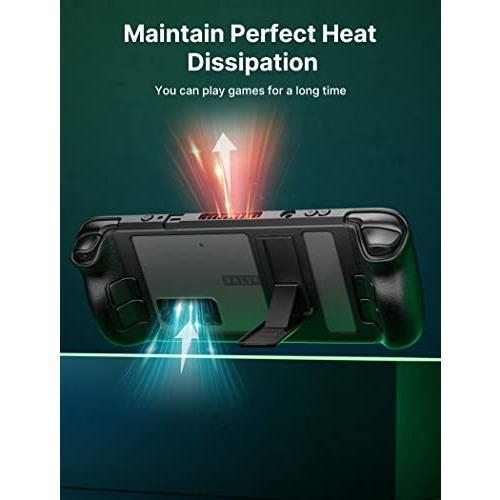 【互換品】 JSAUX キックスタンドケース Steam Deck/OLEDに対応 PC0105 アップグレード 角度調節スタンド スチームデッキ対応 |  | 04