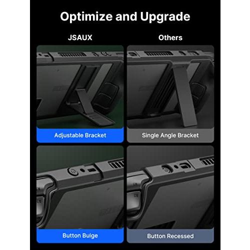 【互換品】 JSAUX キックスタンドケース Steam Deck/OLEDに対応 PC0105 アップグレード 角度調節スタンド スチームデッキ対応 |  | 05