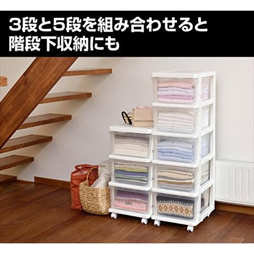 JEJ SEEDSシーズ スリムチェスト 3段 キャスター付き クリア SIU-3-CL |  | 04