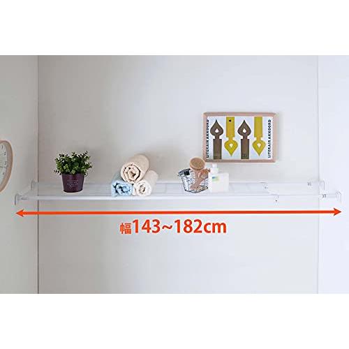 HEIAN SHINDO 突っ張り棚 強力タイプ メッシュ ホワイト 耐荷重30~15kg 幅143~182cm TAI-4 平安伸銅工業 |  | 02