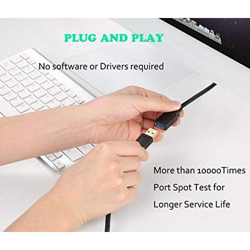 【互換品】 USB 延長 3M XBOHJOE USB3.0延長ケーブル 金メッキコネクタ タイプAオスからAメスへの延長ケーブルコードデータ転送5G |  | 04