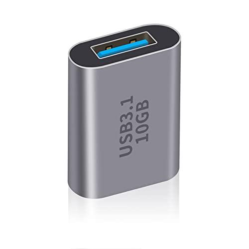 Duttek USB C to USB A 3.0中継アダプタ USB Cメス to USBメスアダプタ3.1 Gen2、USB Type C | 