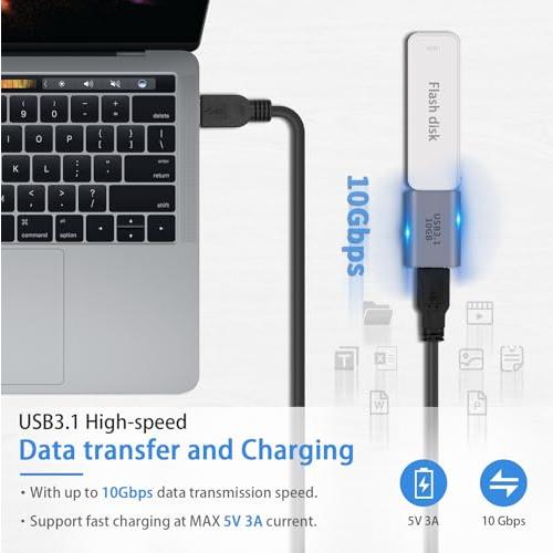 Duttek USB C to USB A 3.0中継アダプタ USB Cメス to USBメスアダプタ3.1 Gen2、USB Type C |  | 01