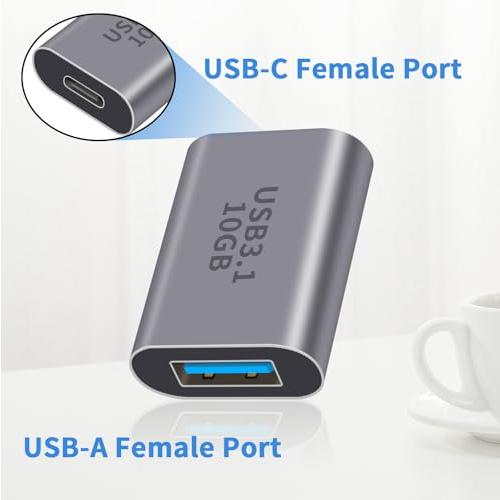 Duttek USB C to USB A 3.0中継アダプタ USB Cメス to USBメスアダプタ3.1 Gen2、USB Type C |  | 04