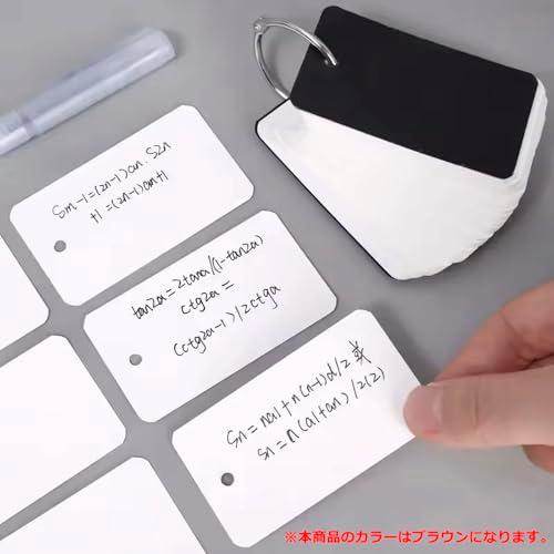 オーディオファン 単語帳 100枚×4冊400枚 暗記カード 大きめ 単語カード リング とじ 英語 漢字 試験 検定 中学 暗記帳 7cm*4 |  | 03