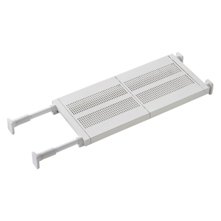 HEIAN SHINDO つっぱり棚 強力タイプ フラットメッシュ マットホワイト 取付幅65~95cm 耐荷重50~30kg TDR-M 平安 | 