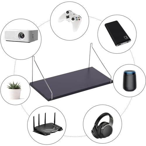 JUTOSU ウォールシェルフ オープンシェルフ 壁がけ棚 飾り棚 吊り棚 壁につける棚 壁面収納 壁を傷つけない 玄関 収納 ナチュラル ホワ |  | 05