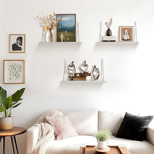 JUTOSU ウォールシェルフ オープンシェルフ 壁がけ棚 飾り棚 吊り棚 壁につける棚 壁面収納 壁を傷つけない 玄関 収納 ナチュラル ホワ |  | 07
