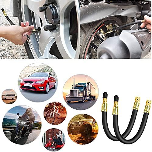 Kimlonton 2個入り 車 バイク 空気入れ延長エアーホース タイヤインフレーション エアーホース バイク ポンプ 車 バルブ タイヤエア |  | 03