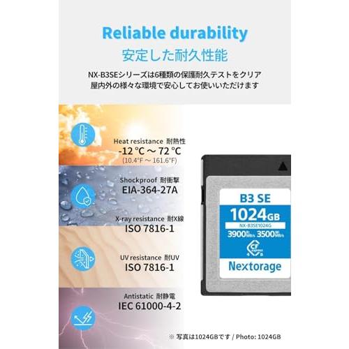 Nextorage 日本メーカー CFexpress 4.0 Type B 512GBメモリーカード 最大読み出し速度3900MB/s 最大書き |  | 05