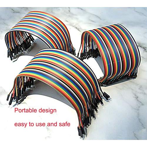 Lontenrea 9本セット ブレッドボード ジャンパーワイヤ ジャンパーケーブル ジャンパ線 接続線 1P-1P ピッチ2.54mm オス- |  | 03