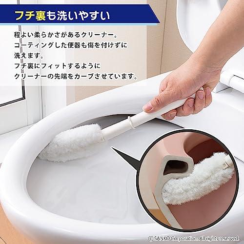 Sankoサンコー やわらか トイレブラシ 傷がつきにくい コンパクト 水だけでも汚れが落とせる特殊繊維 ミニピカ ホワイト びっくりフレッシュ |  | 01