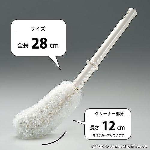 Sankoサンコー やわらか トイレブラシ 傷がつきにくい コンパクト 水だけでも汚れが落とせる特殊繊維 ミニピカ ホワイト びっくりフレッシュ |  | 04