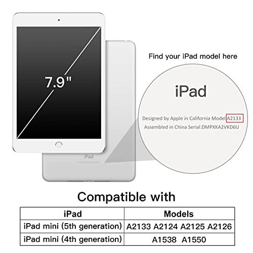 JEDirect iPad mini 5/4 ケース 7.9インチ、2019/2015モデル Pencil収納可能 透明バックカバー 薄型 スタ |  | 01